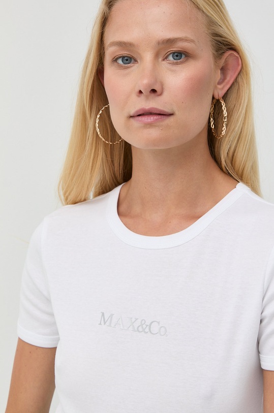 Bavlněné tričko MAX&Co. bílá 49749122