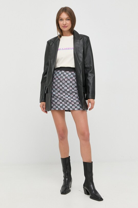 Karl Lagerfeld tricou din bumbac 225W1701 bej AA00