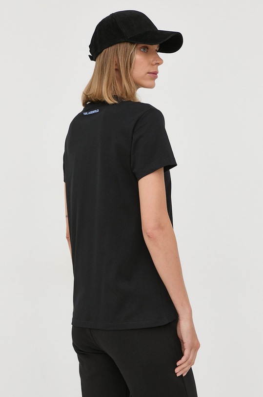Îmbrăcăminte Karl Lagerfeld tricou din bumbac 225W1701 negru
