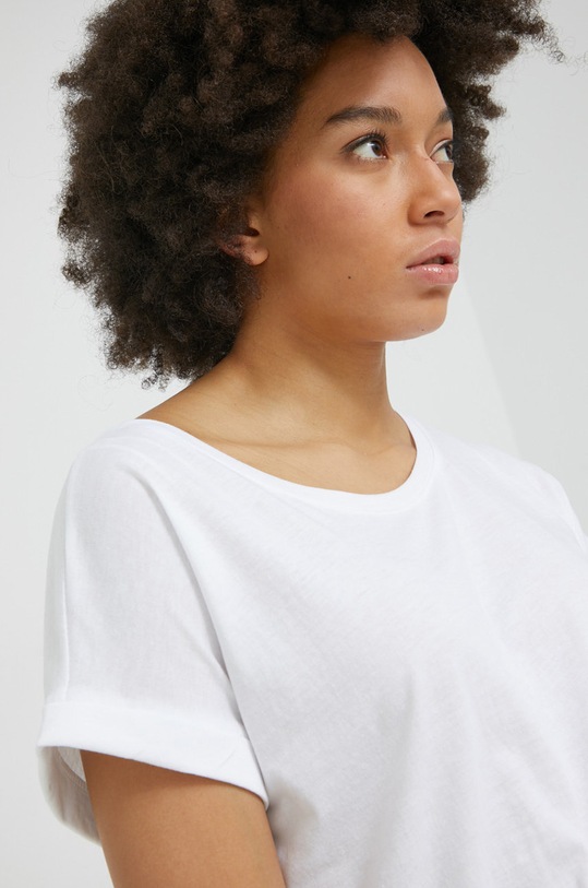Vila t-shirt biały 14083083.OpticalSno