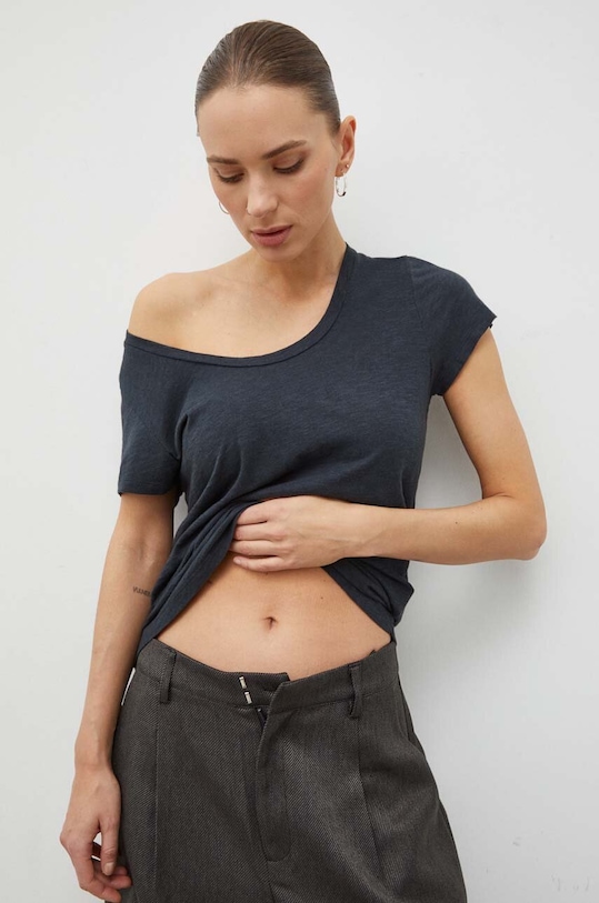 American Vintage tricou bleumarin JAC48