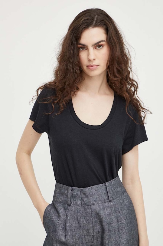 American Vintage tricou negru JAC48