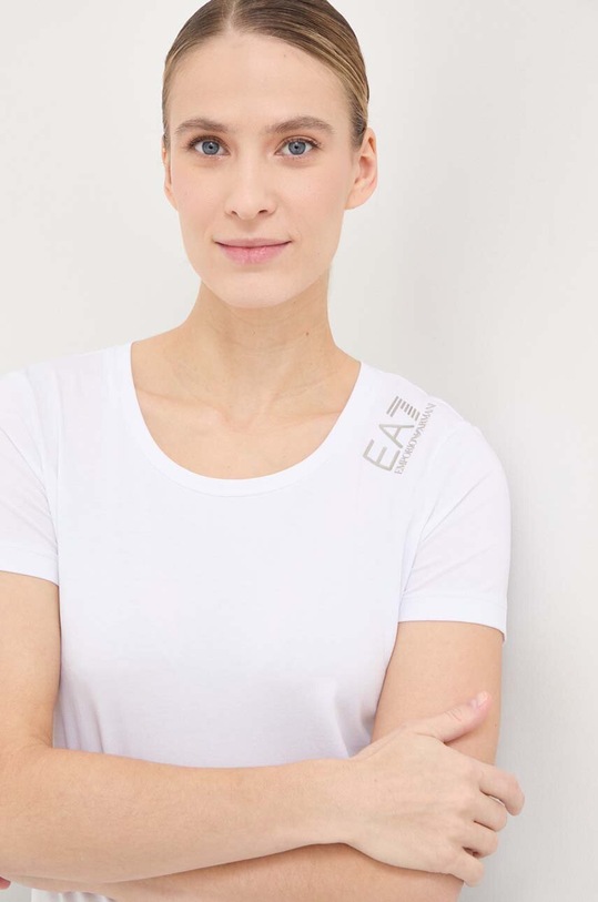 EA7 Emporio Armani t-shirt biały 8NTT50.TJFKZ