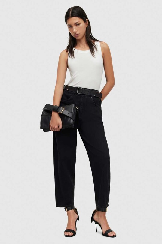 Odzież AllSaints top RINA TANK WM054Q biały