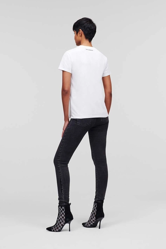 Îmbrăcăminte Karl Lagerfeld tricou din bumbac 230W1772 alb