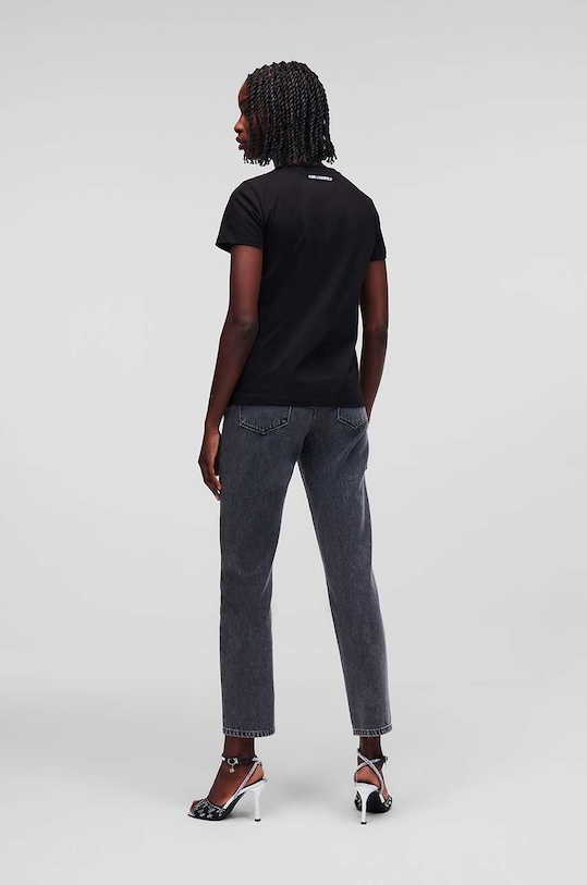 Karl Lagerfeld tricou din bumbac 230W1772 negru AA00