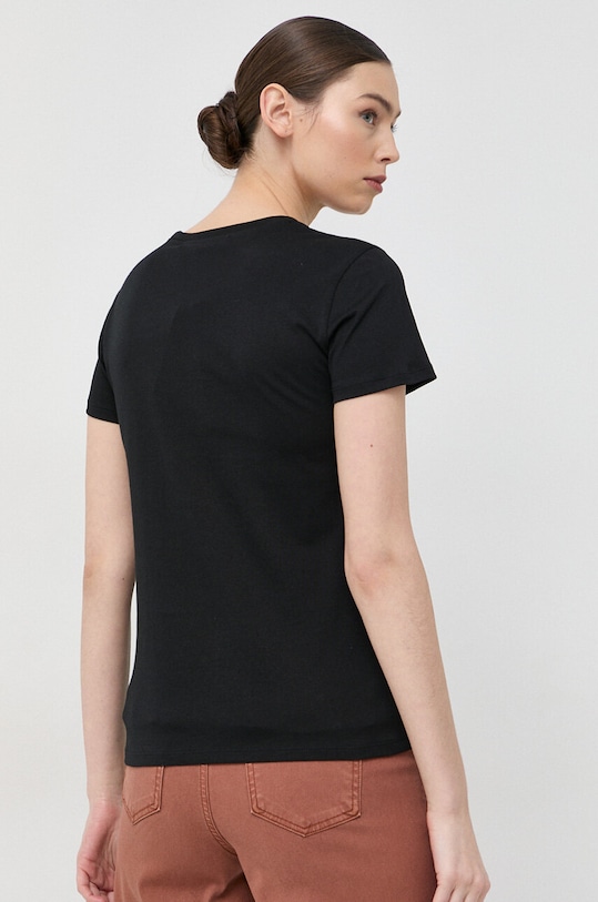 Oblečení Bavlněné tričko Karl Lagerfeld 231W1701 černá