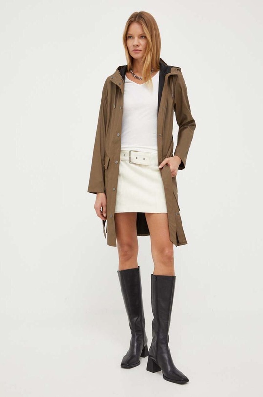 Pamučna majica American Vintage AK02D bijela AA00