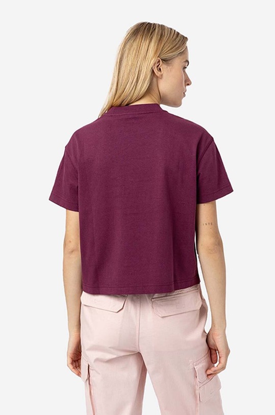 Dickies t-shirt bawełniany Loretto Tee DK0A4XBAC95 bordowy AA00