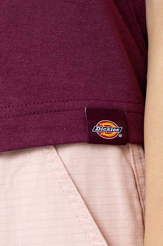Dickies t-shirt bawełniany Loretto Tee bordowy DK0A4XBAC95
