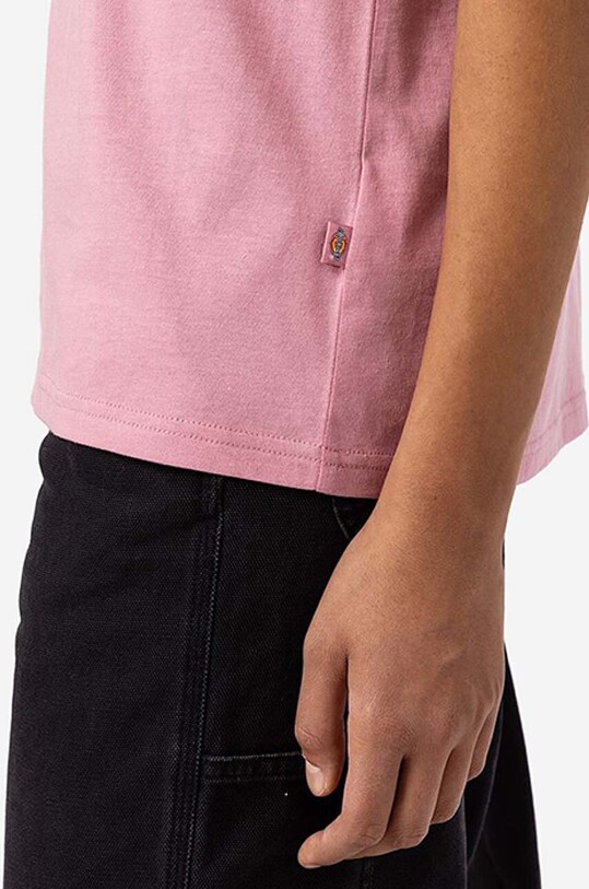Clothing Dickies cotton T-shirt Icon Logo Tee DK0A4XCAD01 pink