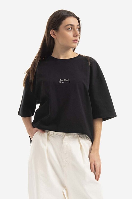Tom Wood cotton T-shirt Adria Tee 22190.975 black