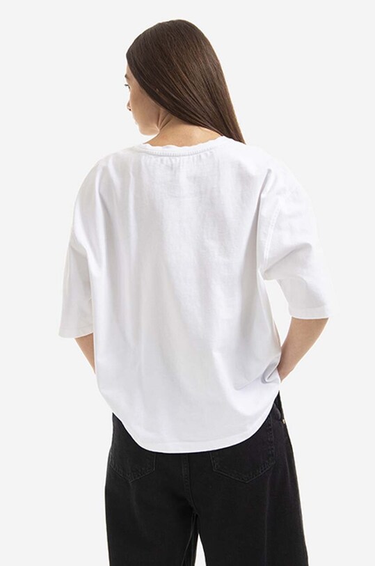 Odzież Tom Wood t-shirt bawełniany Adria Tee 22190.112 biały