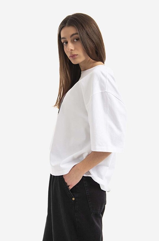 Tom Wood t-shirt bawełniany Adria Tee 22190.112 biały