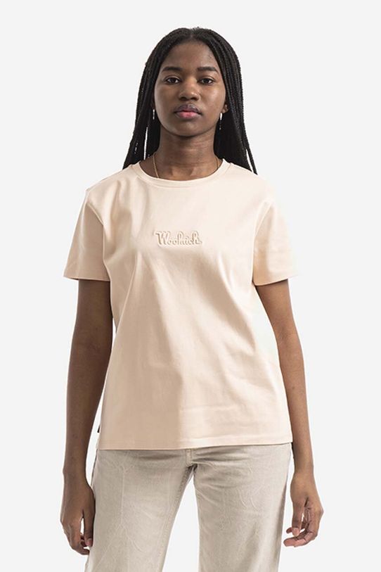 Хлопковая футболка Woolrich Logo T-shirt CFWWTE0056FRUT297