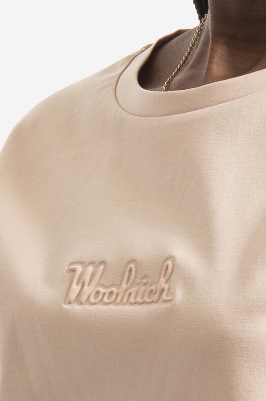 Бавовняна футболка Woolrich Logo T-shirt CFWWTE0056FRUT297 помаранчевий CFWWTE0056FRUT2979