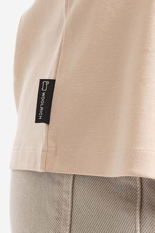 Woolrich tricou din bumbac Logo T-shirt CFWWTE0056FRUT297 CFWWTE0056FRUT2979 portocaliu