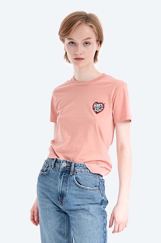 Carhartt WIP cotton T-shirt Hartt Of Soul regular pink I029096.