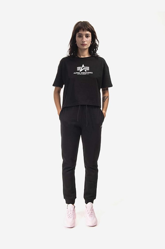 Alpha Industries t-shirt bawełniany Basic Tee 116050.03 biały AA00