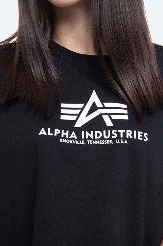 Odjeća Majica kratkih rukava Alpha Industries Basic Boxy T 128050.03 crna