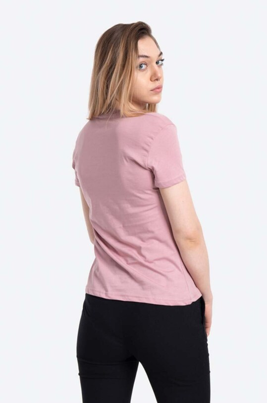 Odzież Alpha Industries t-shirt bawełniany New Basic T Foil Print 196051FP.531 różowy