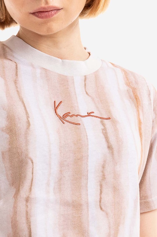 Bavlněné tričko Karl Kani béžová 6130398