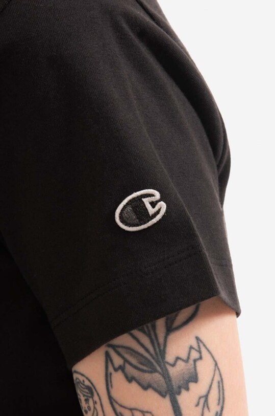 Champion t-shirt in cotone nero 115092