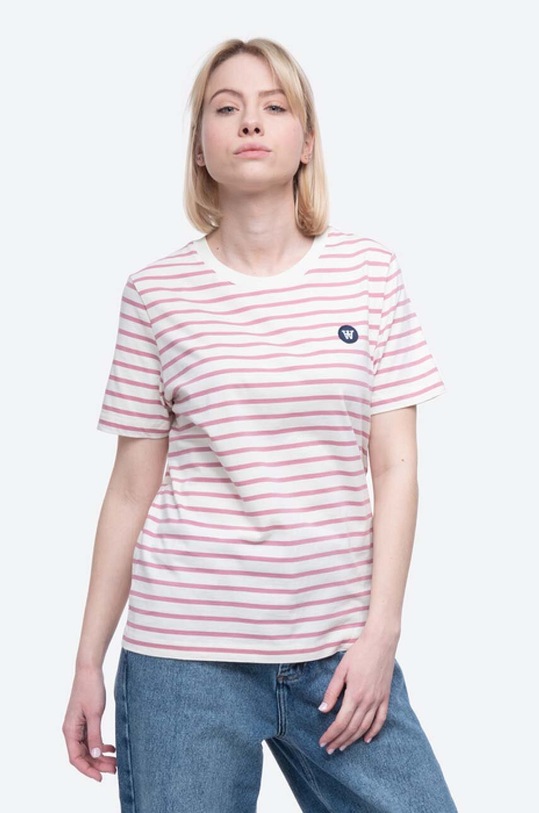 Wood Wood cotton T-shirt Mia T-shirt all-over print beige 10112507.2222