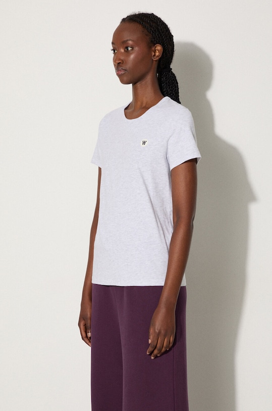 Oblečení Bavlněné tričko Wood Wood Uma 10212500.2222 šedá