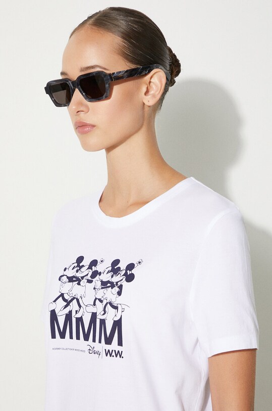 Wood Wood tricou din bumbac Aria T-shirt 12022500.2434 alb