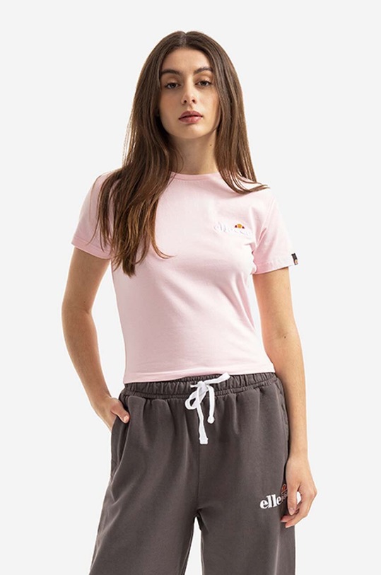 Ellesse t-shirt z elastanem różowy SGM14189