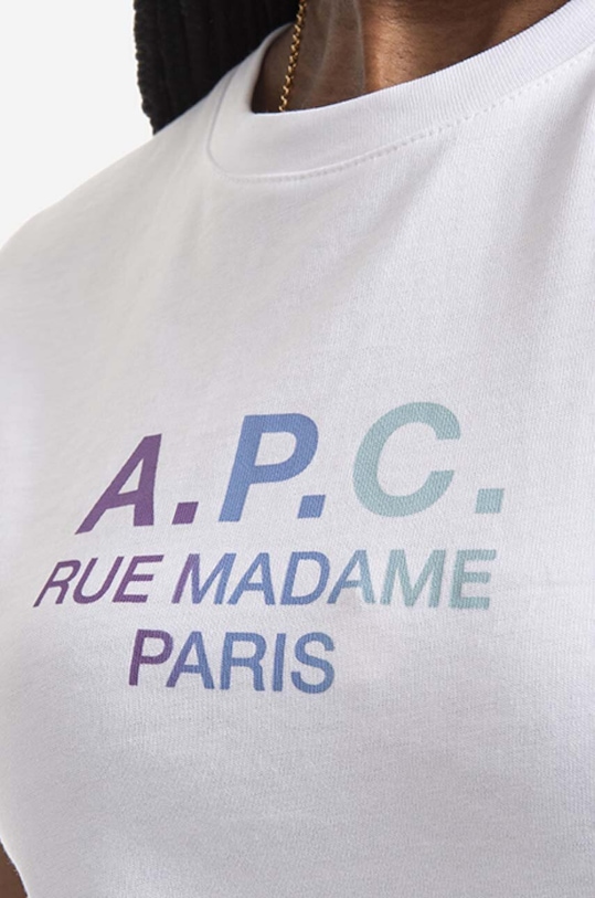 A.P.C. t-shirt bawełniany Jenny biały COEAV.F26091