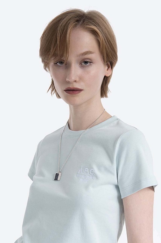 A.P.C. cotton t-shirt Denise green COEAV.F26842