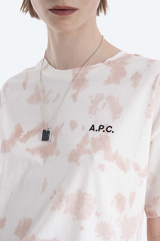 A.P.C. cotton T-shirt Cassie beige COEJN.F26954