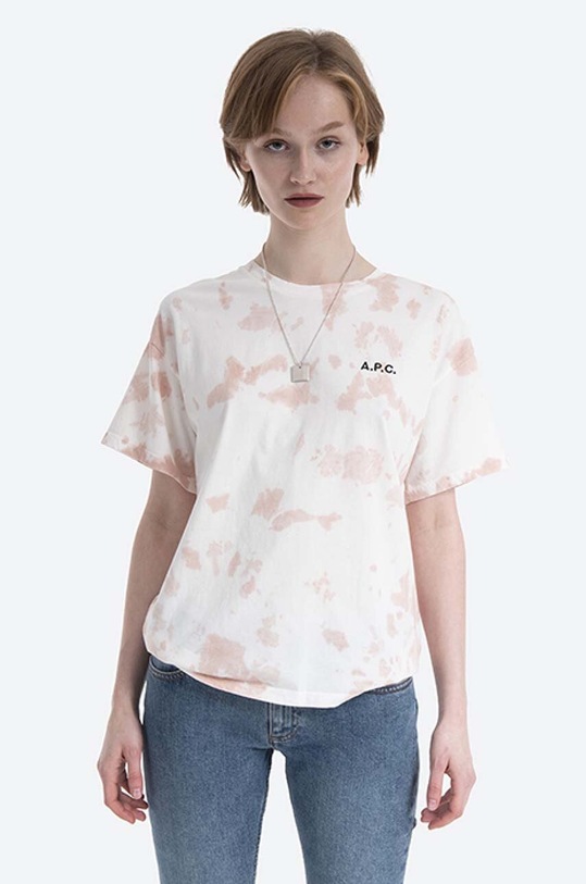 A.P.C. cotton T-shirt Cassie COEJN.F26954 beige