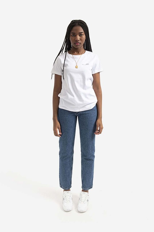 A.P.C. cotton T-shirt Item F COEOP.F26012 white AA00