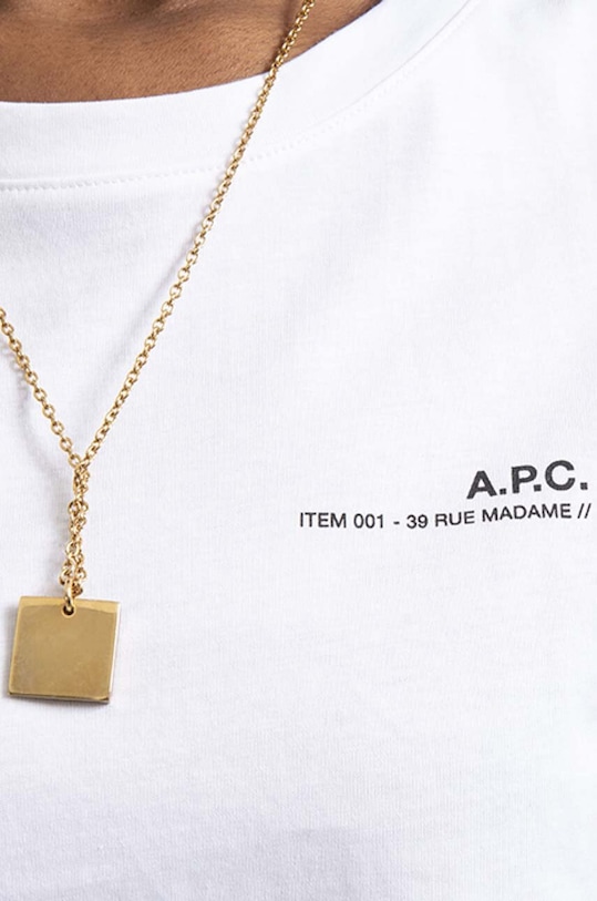 A.P.C. cotton T-shirt Item F white COEOP.F26012