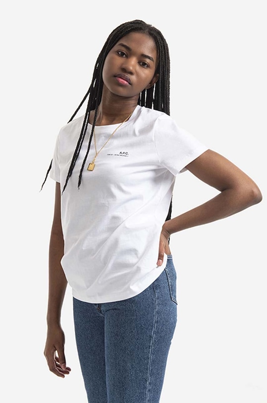 A.P.C. cotton T-shirt Item F COEOP.F26012 white