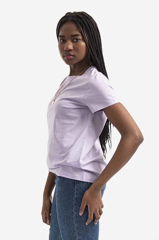 A.P.C. tricou din bumbac Item F COEOP.F26012 violet