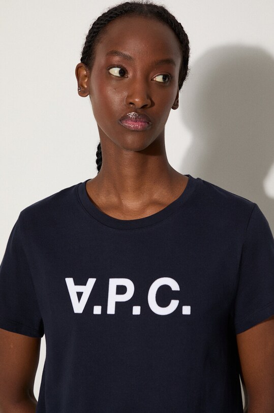 Хлопковая футболка A.P.C. VPC Colour тёмно-синий COBQX.F26944