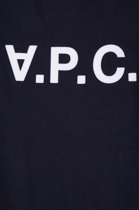 Хлопковая футболка A.P.C. VPC Colour COBQX.F26944 тёмно-синий