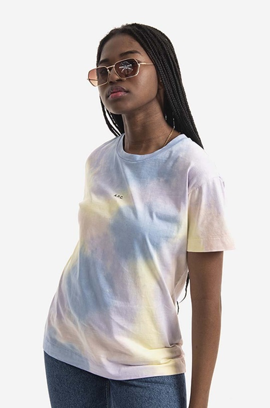 A.P.C. cotton T-shirt Janice COEWN.F26087 multicolor