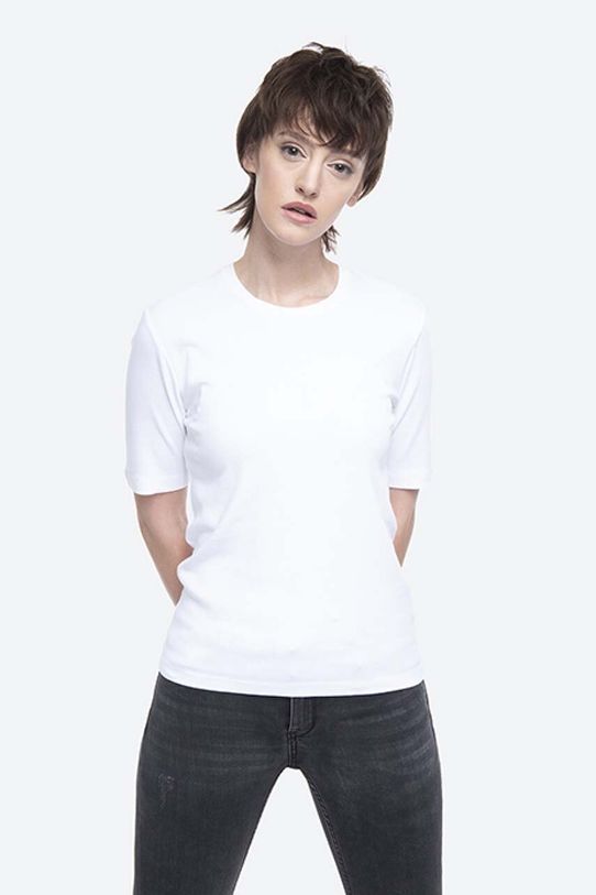 Norse Projects cotton T-shirt Helen High Twist Cotton plain white NW01.0062.001