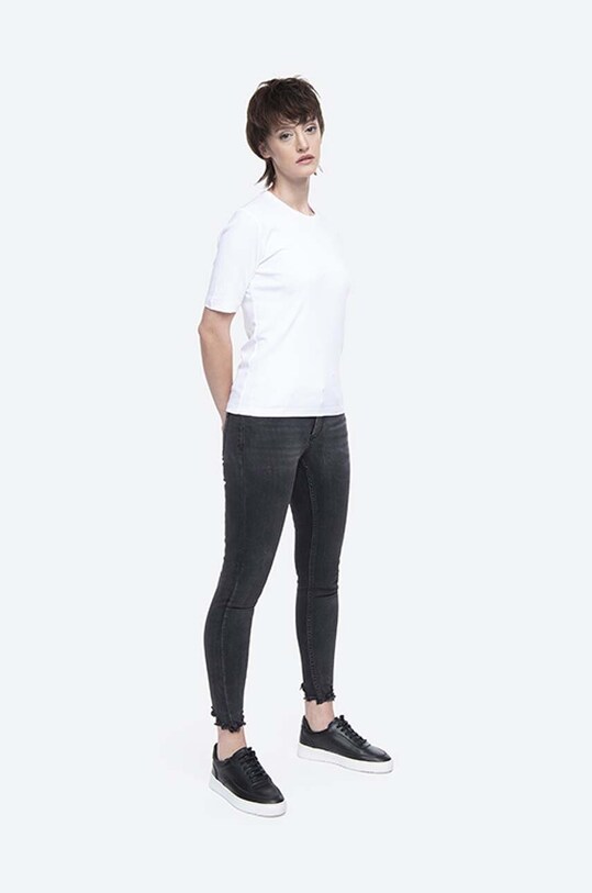 Norse Projects tricou din bumbac Helen High Twist Cotton NW01.0062.001 alb AA00