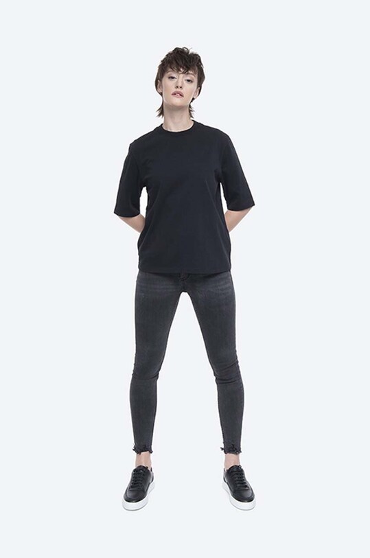 Norse Projects tricou din bumbac Ginny Heavy Jersey NW01.0056.9999 negru AA00