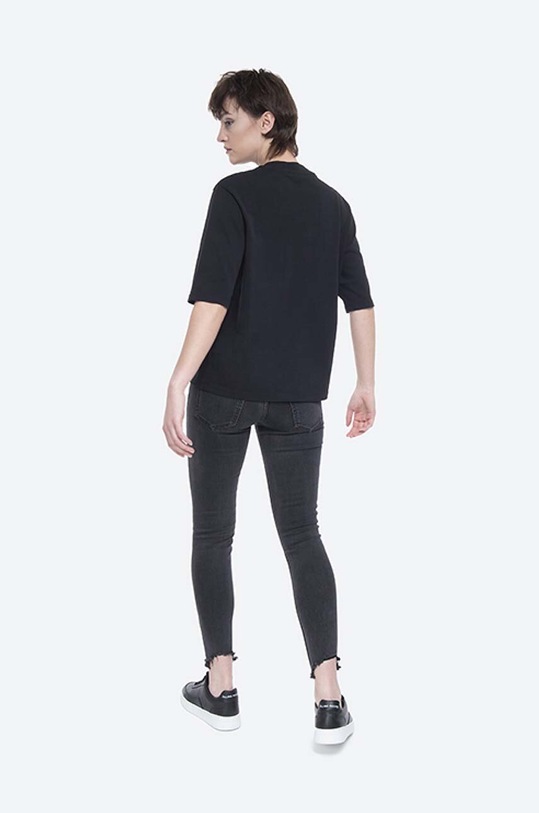 Oblečení Bavlněné tričko Norse Projects Ginny Heavy Jersey NW01.0056.9999 černá