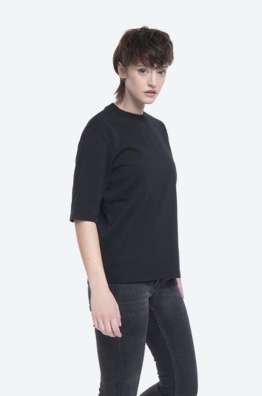 Bavlněné tričko Norse Projects Ginny Heavy Jersey NW01.0056.9999 černá