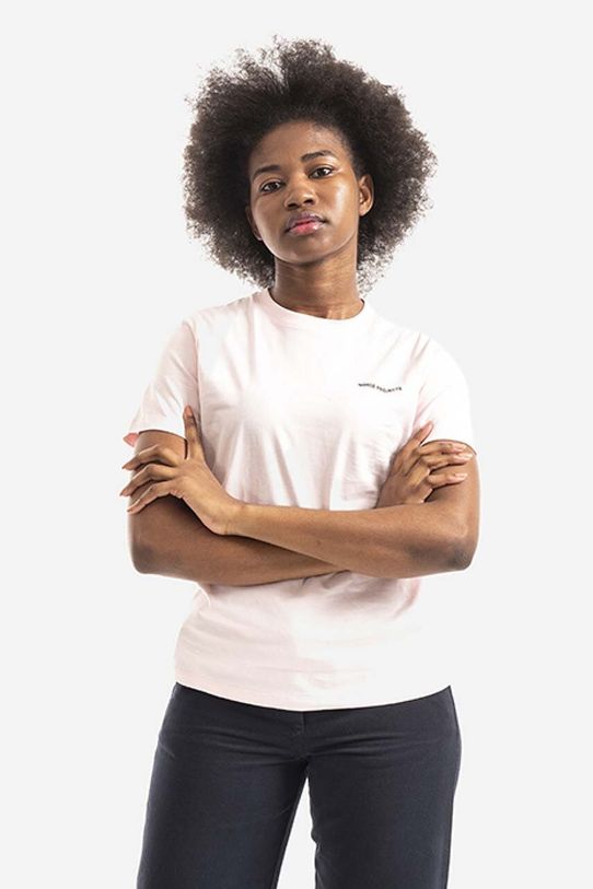 Norse Projects cotton t-shirt Gro Logo regular pink NW01.0077.5507