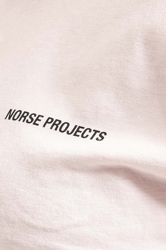 Norse Projects tricou din bumbac Gro Logo roz NW01.0077.5507