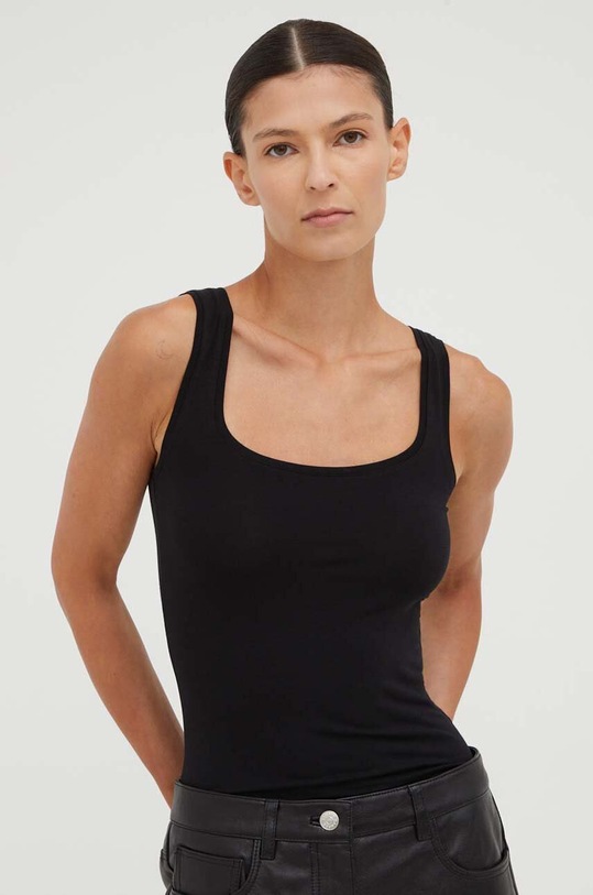 Top Samsoe Samsoe bez uzorka crna F00001015